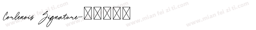 Corlenois Signature字体转换